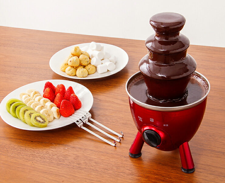 チョコレートファウンテン チョコフォンデュ チョコファウンテン チョコレートフォンデュ フォンデュ鍋 チョコ ホームパーティ