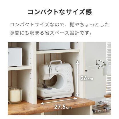 simplus 電動ミシン 小型ミシン 12種類 縫い目 初心者向け 簡単操作 フットコントローラー LEDライト ミシン糸 ボビン 軽量 2WAY給電 手作り 子供 家庭用 新生活 シンプラス SP-MS01