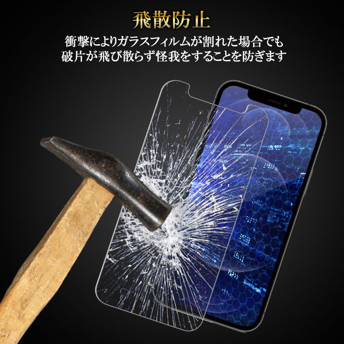 保護フィルム AGCガラス 日本製硝子素材使用 ガラスフィルム ガラスケース 強度10H 飛散防止 ガイド枠付き iPhoneフィルム(代引不可)【メール便】