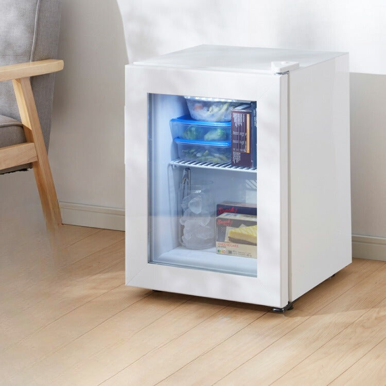 ディスプレイ 冷凍庫 21L ガラストップ セカンド 卓上 コンパクト ショーケース simplus シンプラス SP-SD21