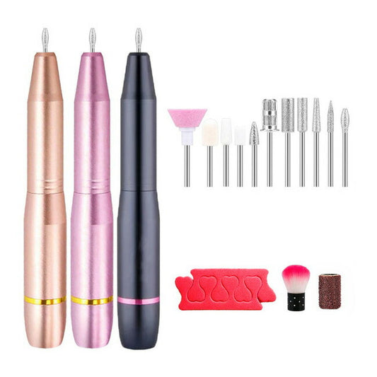 電動ネイルケアセット 11種類ビット付き ネイルケア ネイルマシン USB給電 超静音 ネイルオフ 自宅ネイル