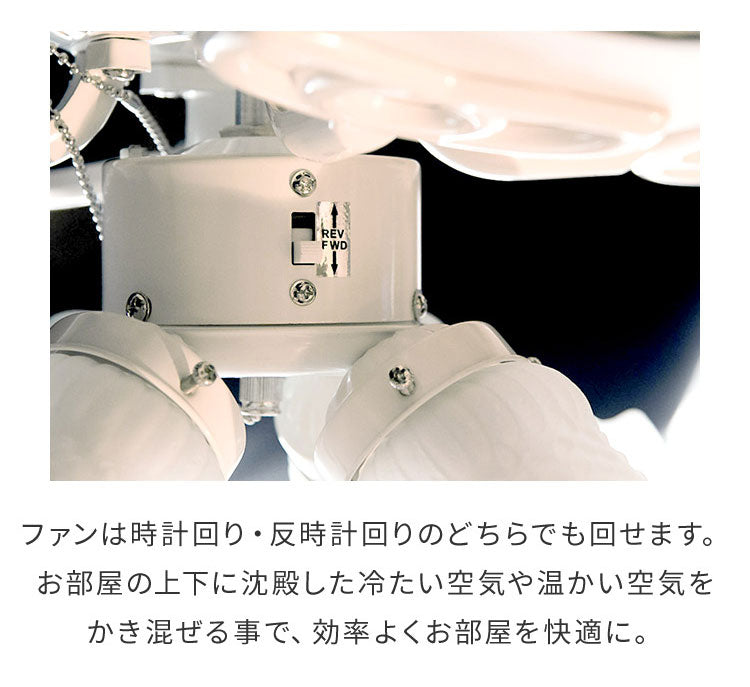 シーリングファンライト 42インチシーリングファン LED対応 照明4灯