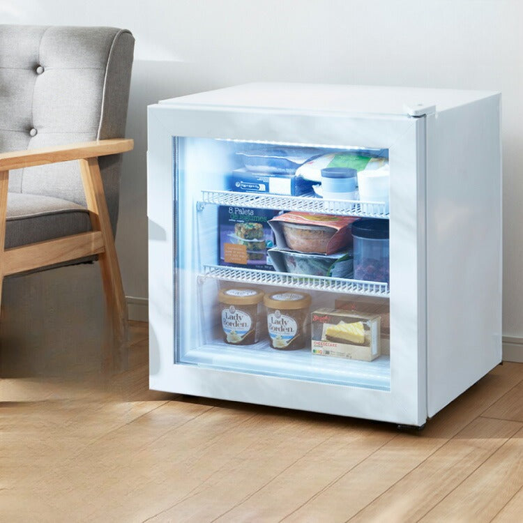 ディスプレイ冷凍庫 55L ガラストップ ショーケース仕様 冷凍庫 店舗 業務用 simplus シンプラス SP-55DSLF