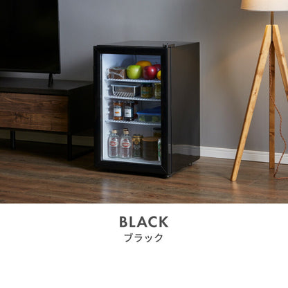 simplus シンプラス ディスプレイ冷蔵庫 68L SP-68DSL ショーケース仕様 冷蔵庫 店舗 業務用 家庭用 ガラス サブ 【メーカー1年保証】