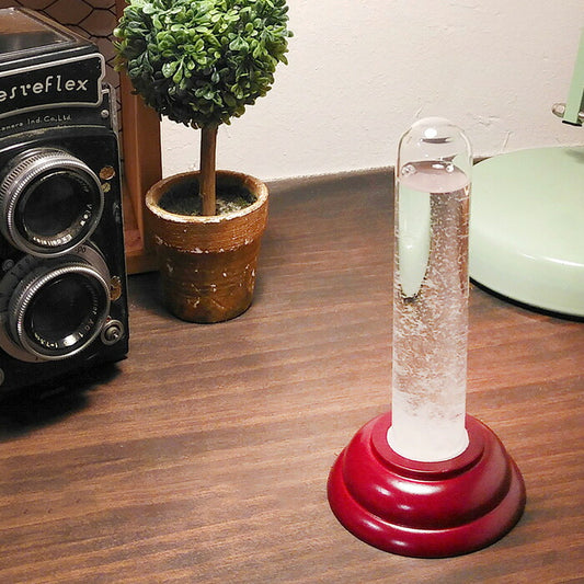 ストームグラス YG638SR ガラス 結晶 季節 北欧 天気予報 モダン おしゃれ インテリア オブジェ 置物 飾り