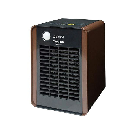 TEKNOS テクノス ミニセラミックファンヒーター人感700W ブラウン TST-705 暖房 冬 部屋 室内 あったか 冬物 器具 電気 家電