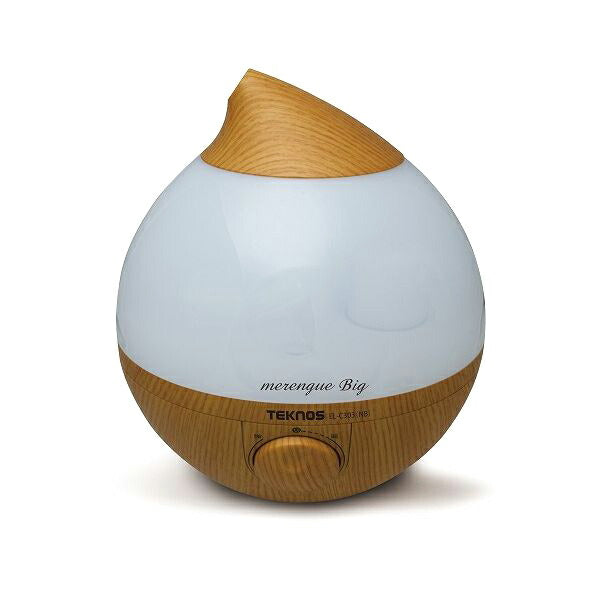 TEKNOS テクノス 滴型超音波加湿器 3.6L メレンゲ 木目調ナチュラルブラウン EL-C303(NB) 暖房 冬 部屋 室内 あったか