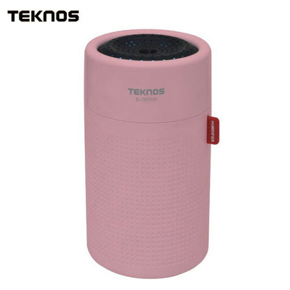TEKNOS テクノス 充電式USB円筒形加湿器 0.75L ピンク EL-C077UP 暖房 冬 部屋 室内 あったか 冬物 器具