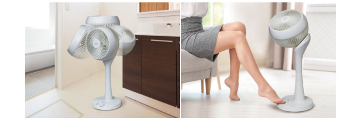 TEKNOS テクノス リビングサーキュレーター ACモーター 3D メカ 左右回転 足踏み式 KIS-5180