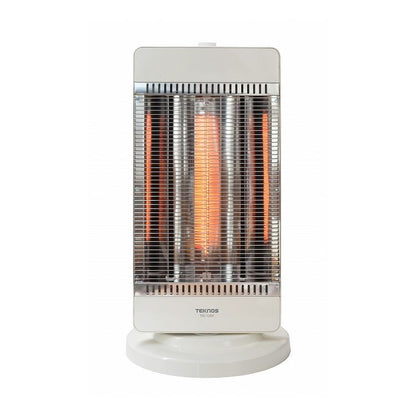 テクノス コンビヒーター3灯 シーズ2+カーボン1 1200W TSC-1203 ホワイト 足元ヒーター 冬 暖房 転倒 首振り 遠赤外線ヒーター 暖房機 冬 一人暮らし 部屋 室内 あったか 冬物 家電 TEKNOS