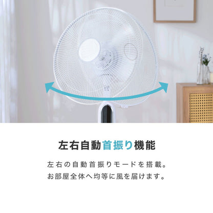 TEKNOS 40cmフロアー扇風機 ハイポジション フルリモコン 大型フロアー扇風機 大風量 ファン 40cm羽根 リビングファン 空気循環器 5枚羽根 ホワイト リモコン付き おしゃれ KI-F536R テクノス