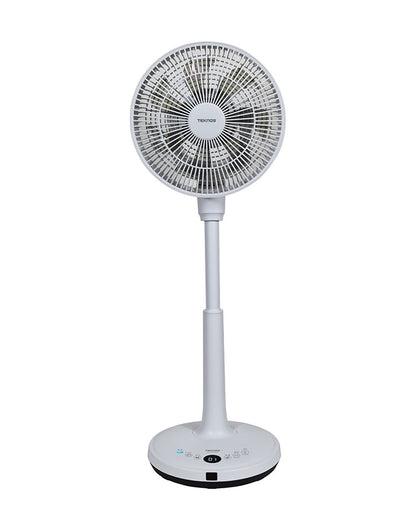 TEKNOS テクノス フルリモコンリビング扇 DC 23cm 扇風機 ファン フラットガード 3D立体 上下左右自動首振り オン/オフタイマー 7枚羽根 静音 省エネ リズム風 おやすみ風 KI-U2300DC