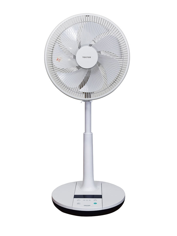TEKNOS テクノス フルリモコンリビング扇 DC 30cm 扇風機 ファン 7枚羽根 フラットガード 左右自動首振り 角度 90度 直角 真上 空気循環 オン/オフタイマー リズム風 衣類乾燥 KI-U3000DC