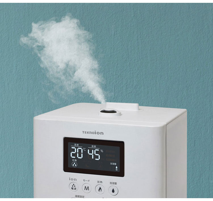 テクノス ハイブリット加湿器 4L 加湿器 大容量 冬 一人暮らし 部屋 室内 あったか 冬物 家電 節電 ホワイト TEKNOS