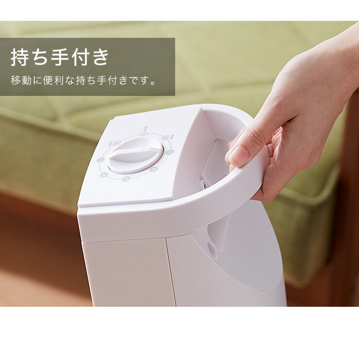 タワーファン 風量3段階 首振り 持ち手付 省スペース スリム シンプル 縦型 静音 タワー型 扇風機