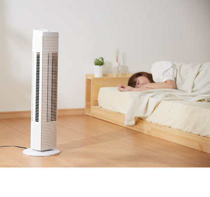 タワーファン 風量3段階 首振り 持ち手付 省スペース スリム シンプル 縦型 静音 タワー型 扇風機