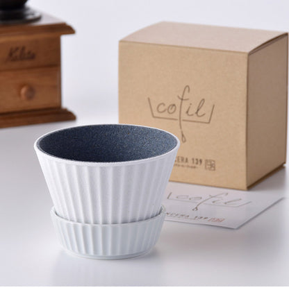 波佐見焼 セラミックコーヒーフィルター コーヒードリッパー コフィル cofil ペーパーレス 紙フィルター不要 陶器 エコフィルター お祝い コーヒー好きギフト キッチン 休憩 カフェ時間(代引不可)