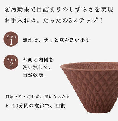 波佐見焼 ekubo one drip セラミックコーヒーフィルター(1杯用) 保護ホルダー付き (燦セラ セラミック製 コーヒーフィルター プロの味 職人技 ろ過 家カフェ お手入れ簡単 コーヒー(代引不可)