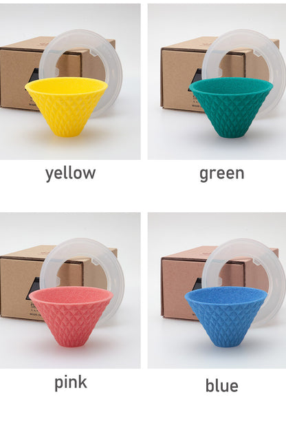 波佐見焼 ekubo one drip セラミックコーヒーフィルター(1杯用) 保護ホルダー付き (燦セラ セラミック製 コーヒーフィルター プロの味 職人技 ろ過 家カフェ お手入れ簡単 コーヒー(代引不可)