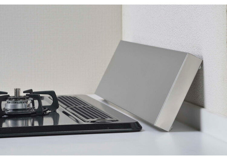 日本製 燕三条 頑丈フラット排気口カバー 耐荷重20kg 幅75cm用 ステンレス製 排気口 カバー コンロ奥ラック レンジガード コンロラック 油はねガード ロータイプ スリム フラット スマート キッチン(代引不可)