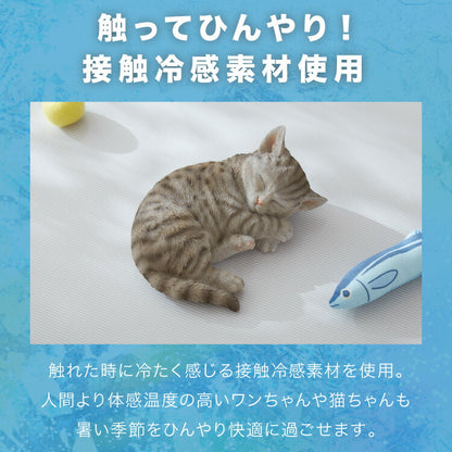 冷感 ひんやり クールマット ペット 洗える 接触冷感 抗菌 防臭機能付き 冷感マット 60cm×90cm 驚異のQmax値 0.98 超低ホル ラグ 涼感マット 涼感寝具 暑(代引不可)