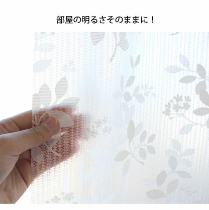 ビニールカーテン 断熱 100×225cm 防寒カーテン レースリーフ柄 冷気を防ぐ 暖房 冷房 断熱 窓 冷気遮断 冷暖房効率UP 省エネ 抗菌 防カビ UVカット 断熱カーテンライナー採光 遮光(代引不可)