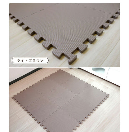ジョイントマット 30cmx30cm 9枚セット どこでもジョイント 防水 防音対策 床 キズ防止 お手入れ簡単 クッション性 保温性 耐久性 パズルマット レイアウト自由 赤ちゃん ベビー