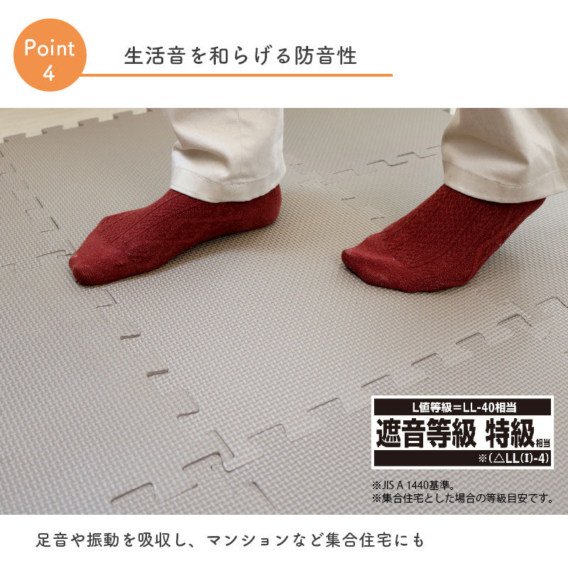 ジョイントマット 30cmx30cm 9枚セット どこでもジョイント 防水 防音対策 床 キズ防止 お手入れ簡単 クッション性 保温性 耐久性 パズルマット レイアウト自由 赤ちゃん ベビー