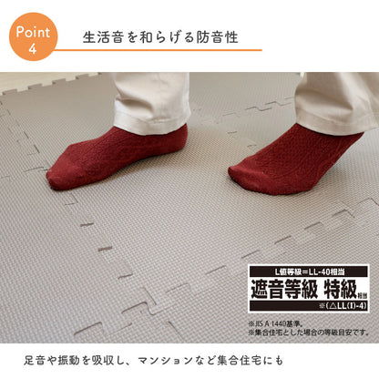 ジョイントマット 30cmx30cm 9枚セット どこでもジョイント 防水 防音対策 床 キズ防止 お手入れ簡単 クッション性 保温性 耐久性 パズルマット レイアウト自由 赤ちゃん ベビー