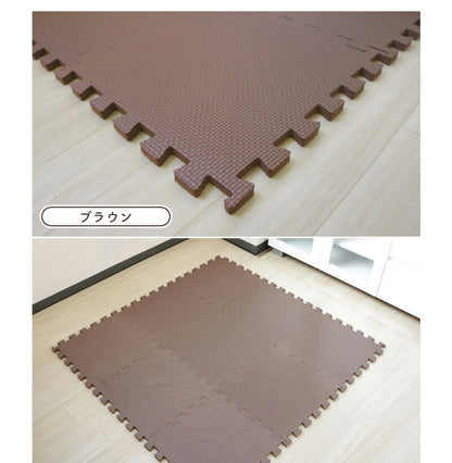 ジョイントマット 30cmx30cm 9枚セット どこでもジョイント 防水 防音対策 床 キズ防止 お手入れ簡単 クッション性 保温性 耐久性 パズルマット レイアウト自由 赤ちゃん ベビー