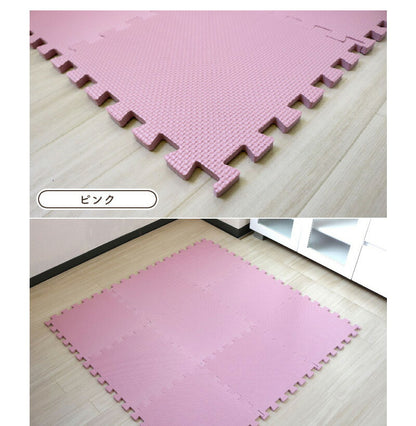 ジョイントマット 30cmx30cm 9枚セット どこでもジョイント 防水 防音対策 床 キズ防止 お手入れ簡単 クッション性 保温性 耐久性 パズルマット レイアウト自由 赤ちゃん ベビー