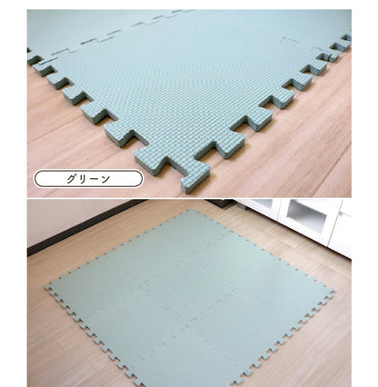ジョイントマット 30cmx30cm 9枚セット どこでもジョイント 防水 防音対策 床 キズ防止 お手入れ簡単 クッション性 保温性 耐久性 パズルマット レイアウト自由 赤ちゃん ベビー