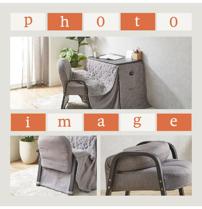 デスク 幅70cm こたつテーブル 3点セット 椅子 布団付き 1人用 コンパクト オールシーズン テーブル リビング ワンルーム 一人暮らし 勉強机 暖卓 こたつ 炬燵 暖かい(代引不可)