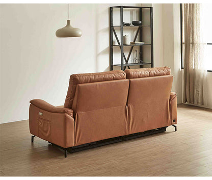 電動ソファ 3人掛け リクライニングソファ スピーカー付き 幅197cm ブラック ダークブラウン おしゃれ リビング リビングソファ ファミリー リラックスチェア ソファ(代引不可)