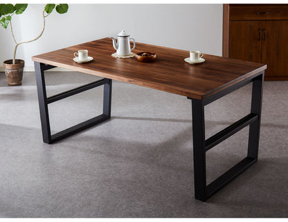 ダイニングテーブル 単品 150×85 スクエア脚 無垢材 ダイニング 4人掛け ダイニングセット ウォールナット無垢材 オーク無垢材 天板30mm厚 木製(代引不可)