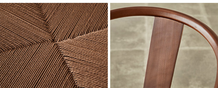 ダイニング チェア 木製 ウッド ダイニングチェア デスクチェア ペーパーコードチェア リプロダクト 北欧 おしゃれ オーク材 天然木 ペーパーコード ブラック ブラウン ナチュラル グレージュ ブラウン座面 チェアー ウッドチェア(代引不可)