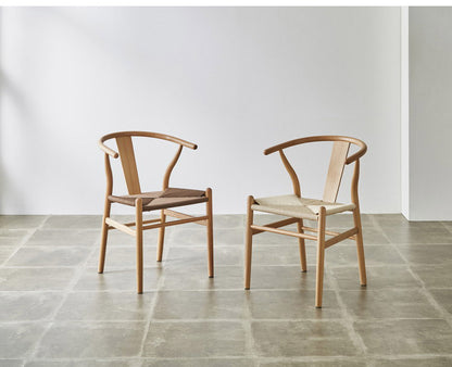 ダイニング チェア 木製 ウッド ダイニングチェア デスクチェア ペーパーコードチェア リプロダクト 北欧 おしゃれ オーク材 天然木 ペーパーコード ブラック ブラウン ナチュラル グレージュ ブラウン座面 チェアー ウッドチェア(代引不可)