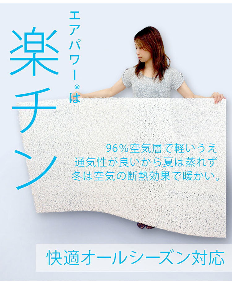 カバー無し中材のみ! 三次元網状繊維構造体 エアパワー 体圧分散 高反発 マットレス シングル 95×200×4cm 中材 日本製 寝返り 仰向け 横向き 腰痛 トッパー 材料?