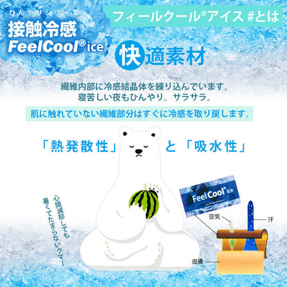 接触冷感 枕パット 2枚セット 接触冷感 ひんやり フィールクール 枕カバー 冷感 パット 夏用カバー【メール便配送】