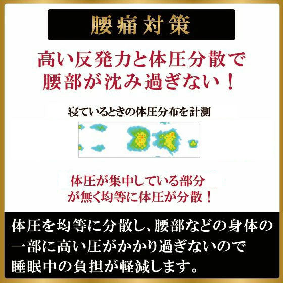 ハードタイプ スリープマジック ゼログラビティ6.0 セミダブル ライズ RISE マットレス兼用敷布団 寝心地固め 健康睡眠 マットレス 敷布団 ベッドマットレス トッパー 体圧分散