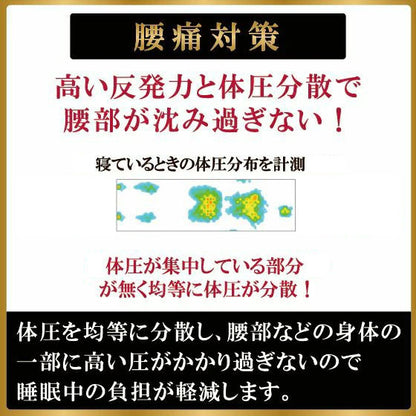 ハードタイプ スリープマジック ゼログラビティ6.0 ダブル ライズ RISE マットレス兼用敷布団 寝心地固め 健康睡眠 マットレス 敷布団 ベッドマットレス トッパー 体圧分散 ウレタン【送料無
