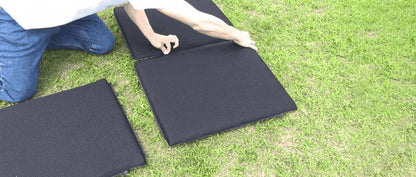 洗える マットレス 敷布団 リンクマットパズル 4枚組 日本製 アウトドア 車中泊 ごろ寝マット 座布団 クッション キャンプ トラック運転手 旅行 ファインエアーエアーマットンシリーズ 国産 オーシン