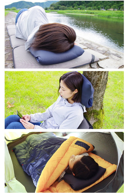枕 まくら アウトドア ピロー 日本製 アウトドア用品 コンパクト 携帯枕 座布団 エアー クッション 運動会 キャンプ 車中泊 トラック運転手 旅行 ファインエアーエアーマットンシリーズ オーシン 国産