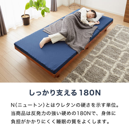 RISE 高反発マットレス 厚さ6cm 180N シングル セミダブル ダブル ライズ東京 ゼログラビティ 硬質ウレタン 3つ折り マットレス ベッドマットレス トッパー 体圧分散