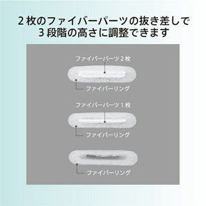 ファイバースタンダードピロー ライズゼログラビティ 高反発 枕 RISE 全部洗える ムレにくく清潔快適 通気性 反発力 弾力性 高さ調節可能 高さ調整シート マクラ まくら 硬め 洗える