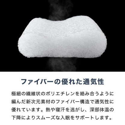 RISE 枕 ファイバーリラックスピロー ライズ東京 ゼログラビティ 頸椎安定 高さ調整シート 高め 低め 洗える ムレにくい 清潔快適 通気性 反発力 弾力性 高さ調節 マクラ まくら 硬め