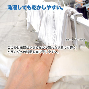 ちょっと小さめ掛布団 W抗菌防臭 SSS 115×170cm 日本製 二段ベッド用 東洋紡 掛け布団 セミシングルショート ジュニアサイズ 洗える 抗菌 防臭 防ダニ フィルハーモニー 小さめ 軽い 軽量 掛け布団