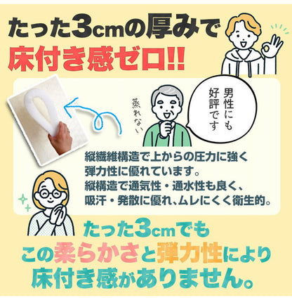 カバー無し中材のみ 体圧分散 シングル 95×205×3cm テイジン V-Lap マットレス テイジン 敷布団 日本製 敷布団 高反発マットレス マットレストッパー 資材 固わた マットレス トッパー 帝人 TEIJIN