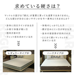 ポケットコイルマットレス 厚み21cm ハードタイプ 両面仕様 クールマックス 遠赤外線保温機能 ダブル 高密度 布団 圧縮梱包 3Dメッシュ ベッドマット 寝具 ポケットコイル コイル