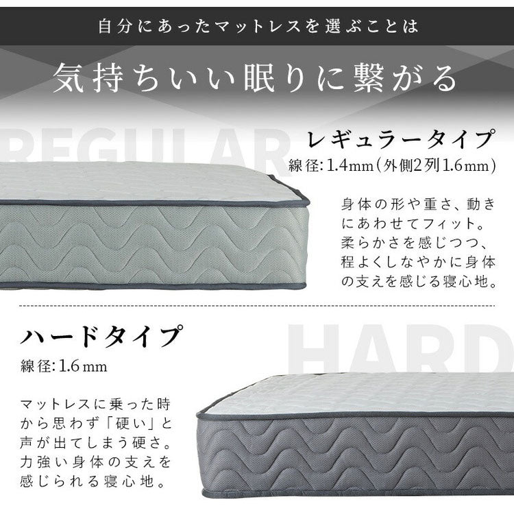 ポケットコイルマットレス 厚み21cm ハードタイプ 両面仕様 クールマックス 遠赤外線保温機能 セミシングルショート 高密度 布団 圧縮梱包 3Dメッシュ ベッドマット 寝具 ポケットコイル コイル